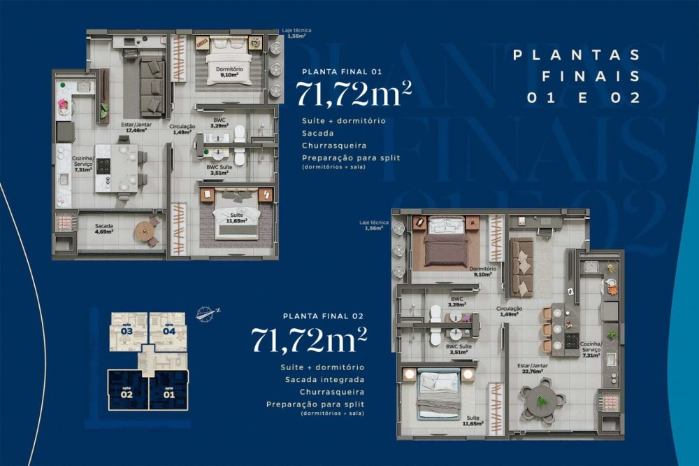 Apartamento, 2 quartos, 71 m² - Foto 14