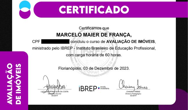 Avaliao e precificao de imveis urbanos e rurais